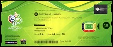 Ticket 2006 Australia vs. Japan World Cup 2006 #12 29812