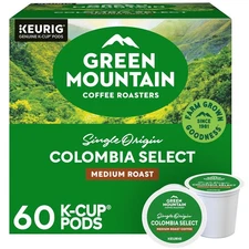 Green Mountain Coffee Roasters Colombia Select, Keurig Single Serve K-Cup Pods,