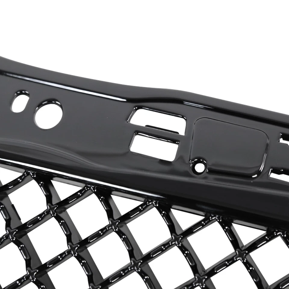 Fits 2011-2014 Chrysler 300 300C Glossy Black Mesh Front Bumper Hood Grille Foto 3 de 4