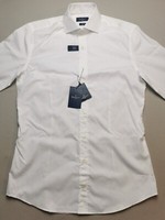 HACKETT LONDON Mens Size XS Kent Pop Slim Fit White Formal Shirt (BNWT) Tailored