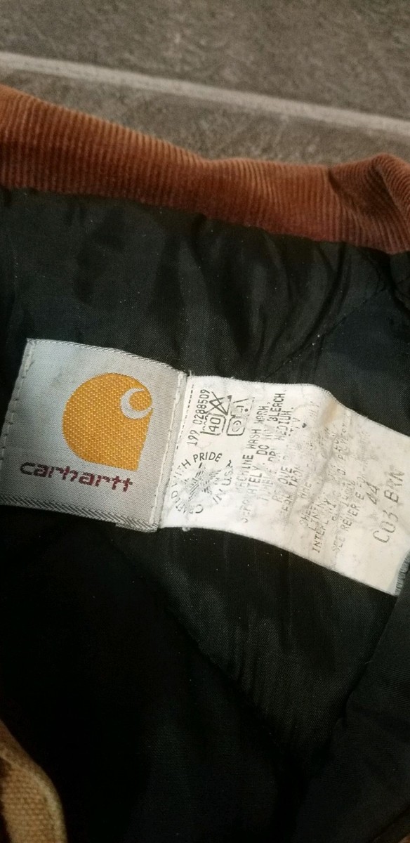 90's　WABASH NATIONAL ワークジャケット VTG CARHARTT WABASH NATIONAL INSULATED CANVAS WORK JACKET SZ