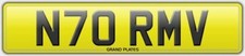 N70 RMV NUMBER PLATE NORM V REGISTRATION ASSIGNED 4U NORMAN REG NO FEES NORMA