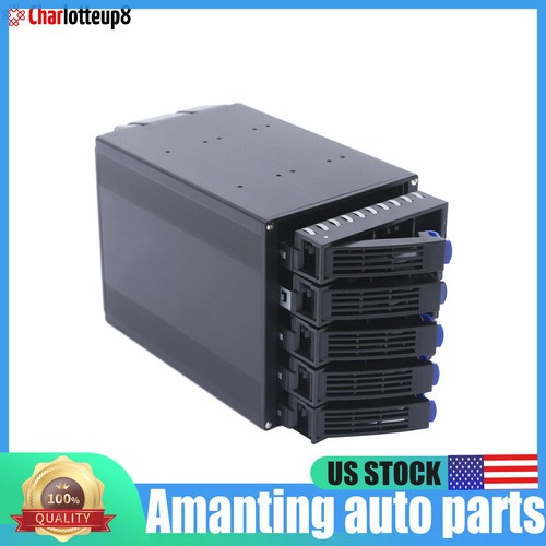 HDD Enclosure Hot Swap Cage 5-Bay 3 x 5.25" Drive Bays 5x SATA 3.5"/2.5"Sas HDD - Afbeelding 5 van 14