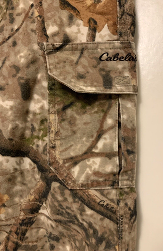 Cabela's camouflage boys 8 Jeans Pants Camo Brown 23" inseam 24" Adj waist - Picture 2 of 9