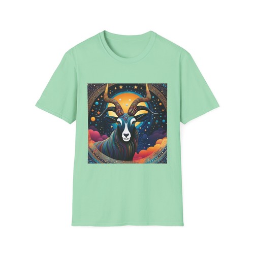 Mystical Goat Unisex T-Shirt, Astrology Shirt, Zodiac Apparel, Unique Gift, - Picture 18 of 53