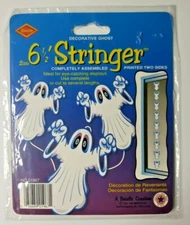 1998 Beistle Decorative Ghost 6.5' Stringer New In Packaging