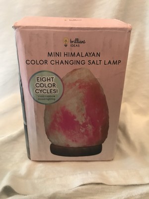 Mini Himalayan Color Changing Salt Lamp 763164441491 Ebay