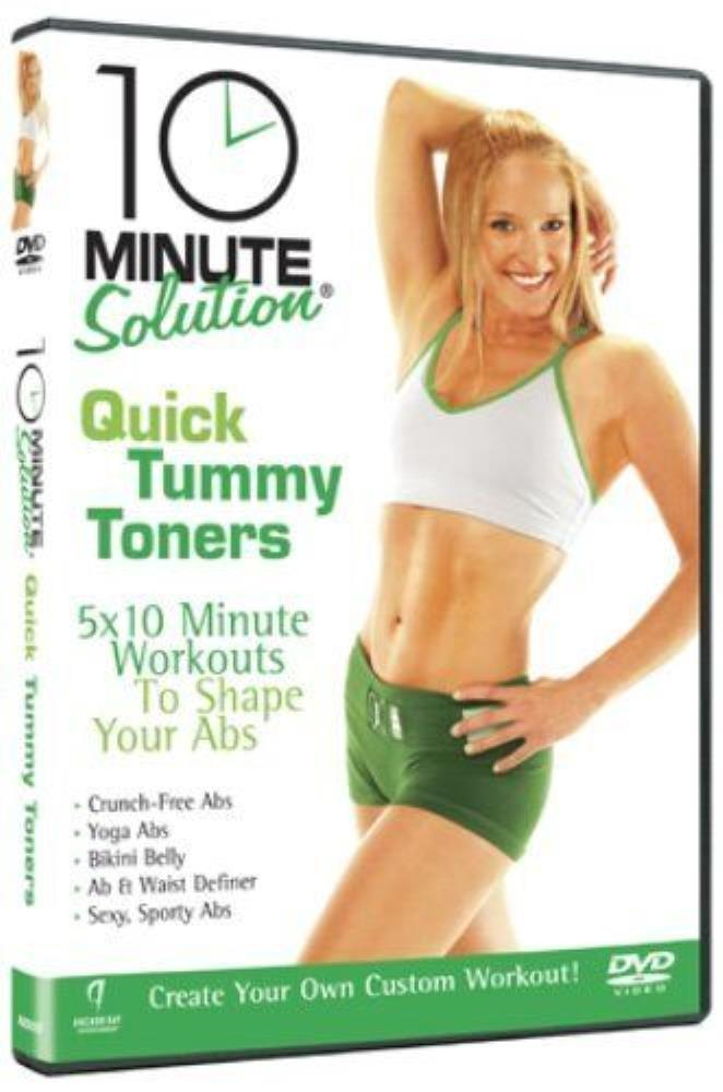 10 Minute Solution: Quick Tummy Toners DVD FREE SHIPPING