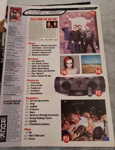 KERRANG ! Magazines JOB LOT x 7 SLIPKNOT Linkin Park KORN 1990s 2000s METALLICA - Picture 11 of 15