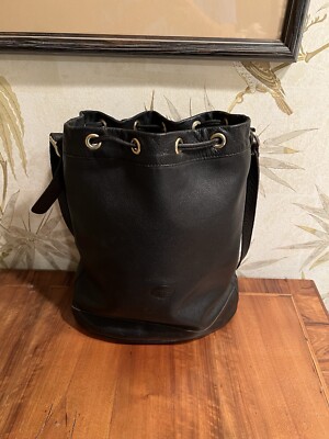 【Longchamp】 Drawstring Bucket Bag(送料込み) Vintage Longchamp Drawstring Bucket Bag | eBay