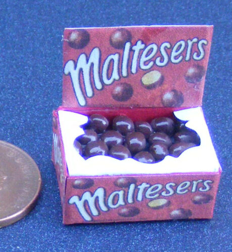 Opening Box Of Deluxe Maltesers Tumdee 1:12 Scale Dolls House Miniature Sweets - Picture 1 of 1