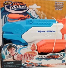 NEW in Box 2014 NERF Super Soaker Micro Burst 2 Water Gun Blaster - Shoots 33'