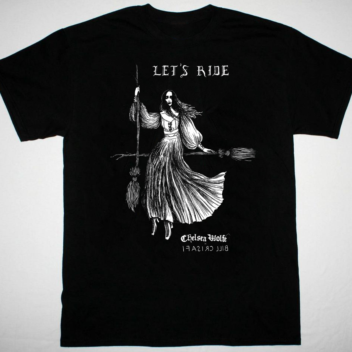 RARE Chelsea Wolfe Let's Ride Retro T-shirt Short Sleeve Unisex T