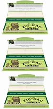 3x Zig Zag Organic 1 1/4 Rolling Papers COMBO 3PKS w/50 Tips ZigZag USA SHPD