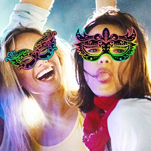 Half Face Masquerade Mask DIY Cosplay Mask Party Favors Eye Mask Kids Gifts - Picture 7 of 7