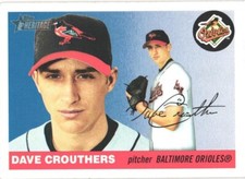 2004 Topps Heritage #64 Dave Crouthers Baltimore Orioles Rookie Card. rookie card picture