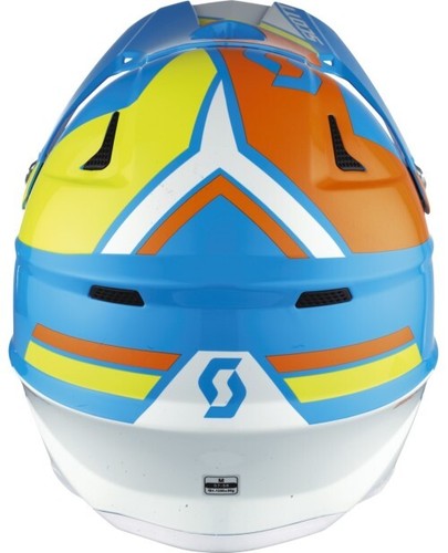 SCOTT 350 Pro Trophy OffRoad-Helm, Leicht Blau-Gelb, XL - Bild 4 von 5