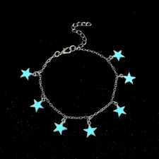 Glow in the Dark Star Pendant - Ankle Jewelry - Women's Fashion Anklet
