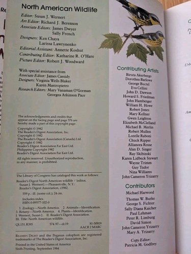 Reader's Digest North American Wildlife Illustrated Guide to 2000 Plants/Animals - Picture 2 of 4