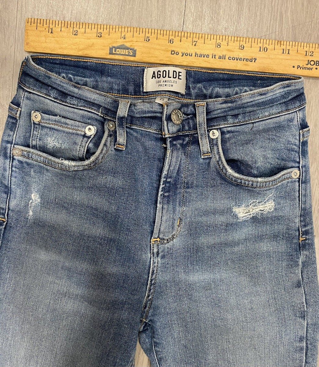 AGOLDE デニム 25インチ AGOLDE_CRISS-CROSS-UPSIZED-