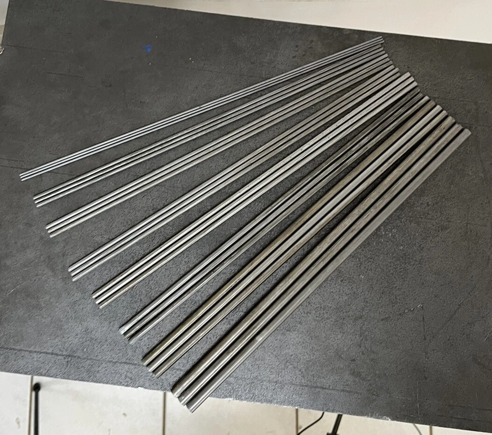 Surtido de stock de barra redonda de acero 12L14 - 24 varillas de diámetro pequeño - torno CNC Foto 3 de 4