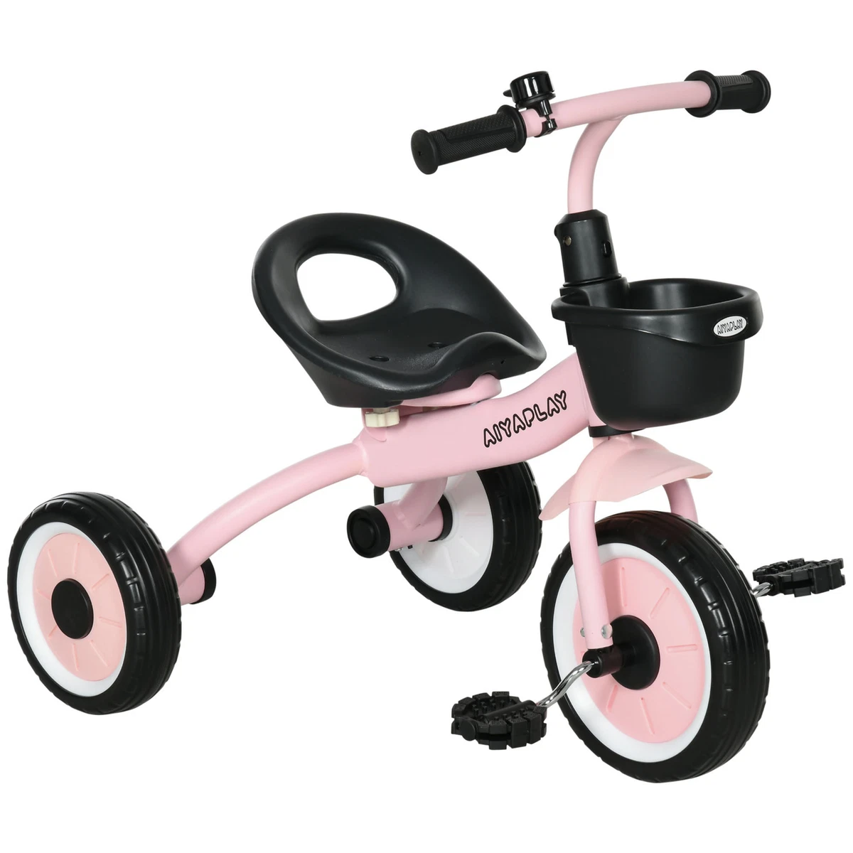 Kids Trike Tricycle with Adjustable Seat Basket Bell for Ages 2
