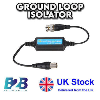 CCTV Ground Loop Isolator BNC Filter HD TVI CVI AHD CVBS Interference