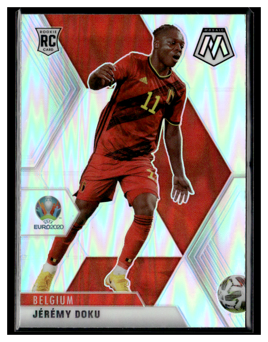 2021 Panini Mosaic Euro #11 Jeremy Doku Silver Excellent | eBay