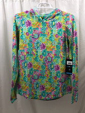 Women's Ibkul Hooded Active Shirt Small NWT