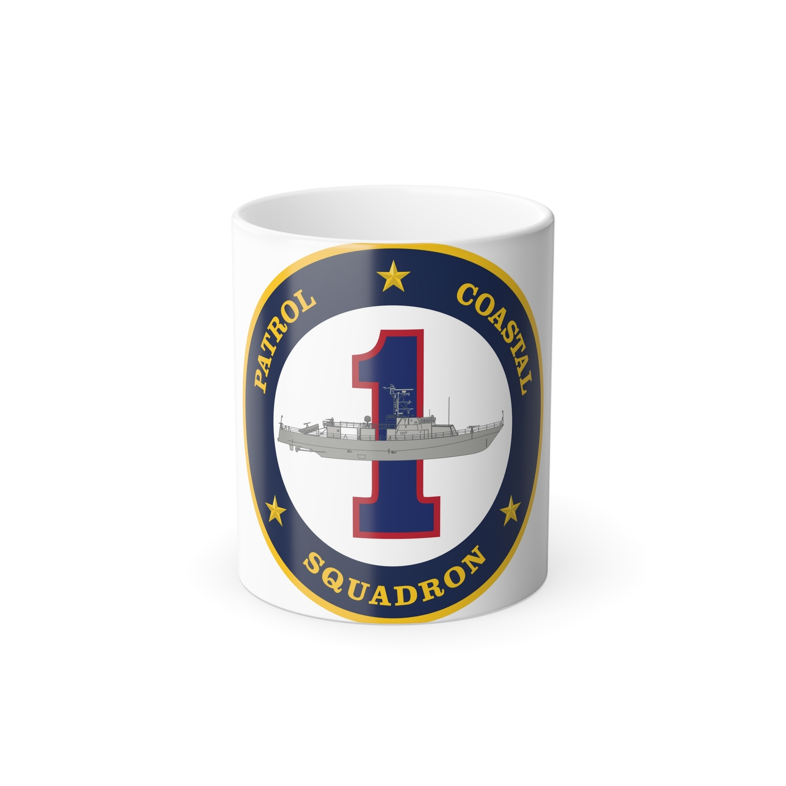 Patrol Coastal Squadron ONE (U.S. Navy) Color Changing Mug 11oz