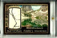 2017 UPPER DECK GOODWIN NATIONAL PARKS MAP # NP-21 Emerald Lake # 09/15