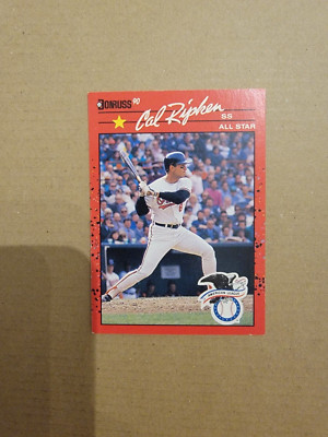 1990 Donruss - ''Recent Major League Performance'' above Stats #676 Cal Ripken