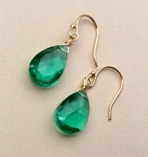 NEW HANDCRAFTED GOLD PLATED SUNDANCE CHARM ARTISAN HANDMADE BRIOLETTE EARRINGS