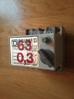 SQUARE D 63A 300MA 50HZ 240V TYP FIE63/0,3/2 2 POLIG RCD RCCB
