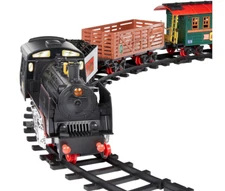 Amazon Basics Remote Control Steam Engine Hobby Train Set lights sound smoke