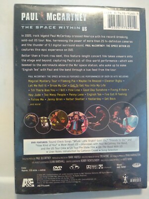 Paul McCartney, The Space Within Us, DVD,Concert Film---NEW