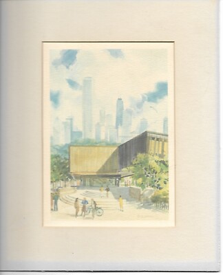 Lutheran School of Theology Chicago 8x10 artwork with matte frame, ELCA seminary