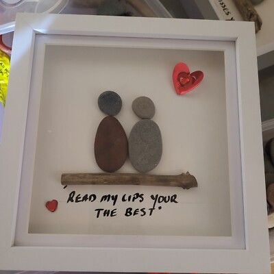 Pebble Art hausgemacht (LESEN SIE MEINE LIPPEN SIE SIND DIE BESTEN ) 