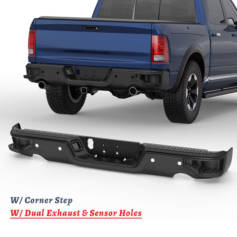 2009-2018 Ram 1500 Rear Bumper Corner Step For Ram 1500 | Black ...