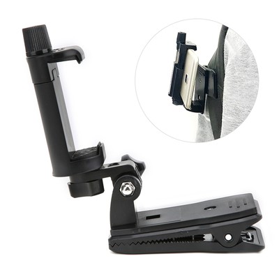New Action Camera Clip Backpack Phone Clamp 360° Rotation For 