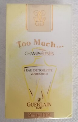 Guerlain Too Much Champs Elysees EDT 30 ml 1 fl.oz Discontinued Sealed Very Rare