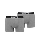 2er Pack Levis Men Solid Basic Boxer Größe S - XXL Middle Grey Melange NEU