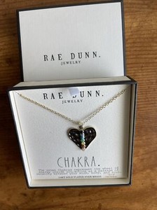Authentic Rae Dunn CHAKRA. 18” Gold Plated Over Necklace BNIB FREE SHIP