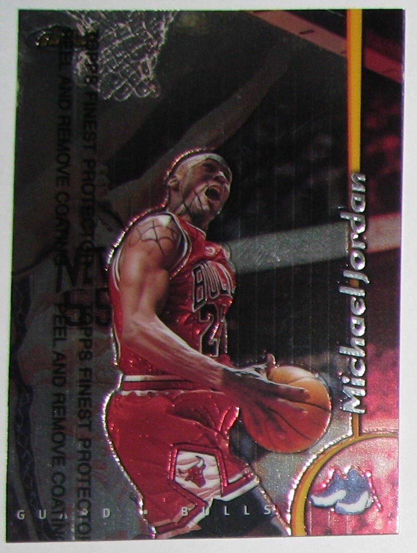 Chicago Bulls 1998-99 Topps Finest Michael Jordan #81 w/Coating HOF Free Ship
