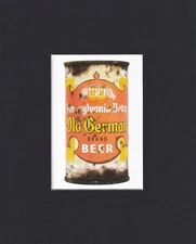 8X10" Matted Print Vintage Beer Can Picture: Pennsylvania Dutch Old German Brand