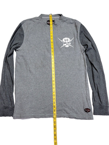 Metal Mulisha Live Fast Die Last Waffel Thermal Knit Bray Skull Shirt Men's XL - Picture 3 of 14