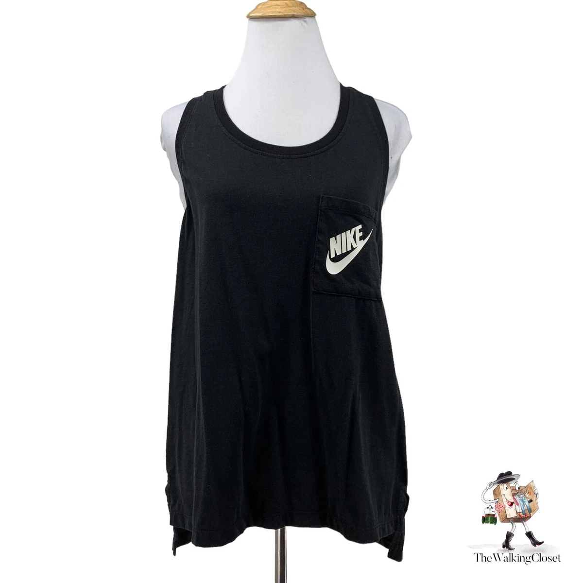 Nike sleeveless shirts womens sales