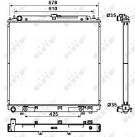 Nrf 53179 Radiator, Engine Cooling For Nissan