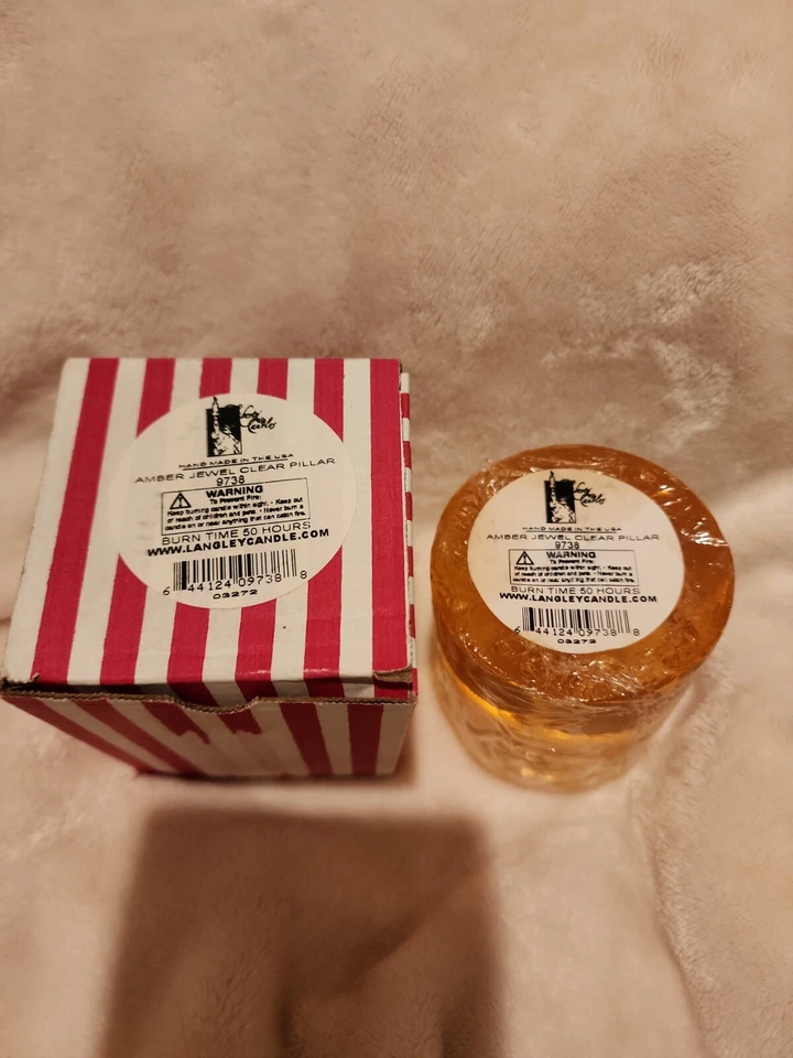 Langley Candle ámbar joya pilar transparente Foto 2 de 2