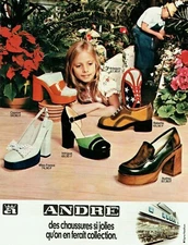  Advertising 0222 1973 shoes so pretty sandals clogs André 